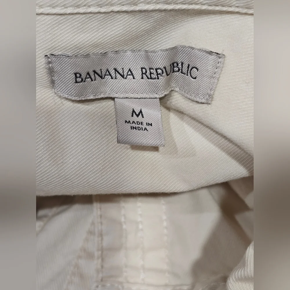 Banana Republic Heritage Expedition Cream Belted Dress